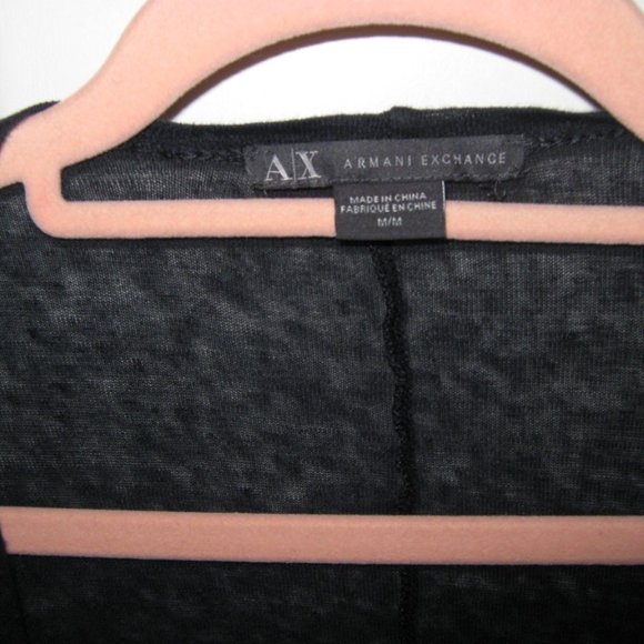 Armani Exchange Semi-Sheer Open Cardigan - Picture 2 of 4